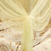 Luxury Princess Three Side Openings Post Bed Curtain Canopy Netting