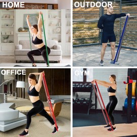 STANDROCK Fabric Resistance Bands for Working Out, 3 and 4 Levels Booty Bands Long Resistance Bands for Women and Men | Elastic Bands for Exercise Bands Resistance Workout Bands Resistance