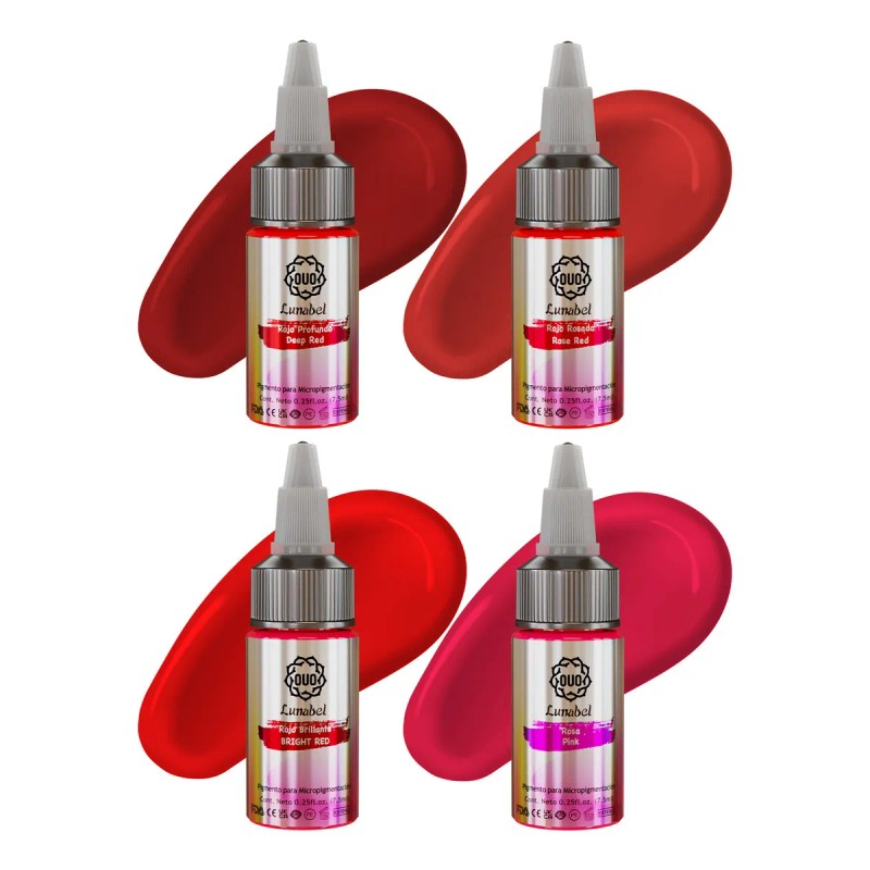 Kit Microblading Pigmento Cremoso Ouo Lunabel 10pzs 7.5ml Color Lt00509