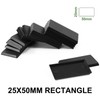 Rectangle Plastic Model Bases for Wargames Table Games (60pcs 25