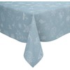 Karina Home Christmas Festive Linen Look PVC Wipe Clean Tablecloth