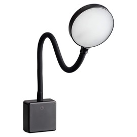 SEBSON LED Socket Lamp Dimmable Black Light for Socket 4 W Plug Light with Gooseneck Flexible Neutral White 4000 K Reading Lamp Night Light