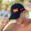 Born of Water Scuba Dive Flag Distressed Hat: Mens Low