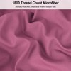 Lirex Pillow Cases (2 Pack), 1800 Thread Count Embroidered King