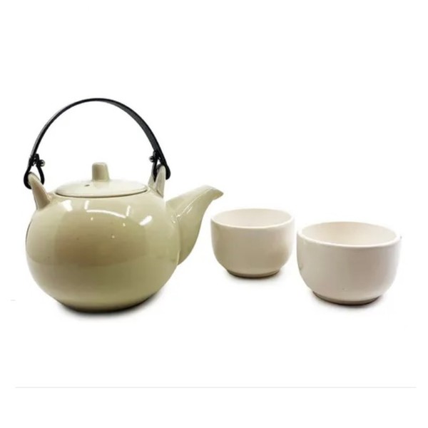Inti Zen Tea Set Juego Tetera Infusora y Cuencos Porcelain