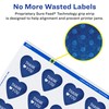 Avery Durable Waterproof Heart Labels, Sure Feed Technology, 0.75" x