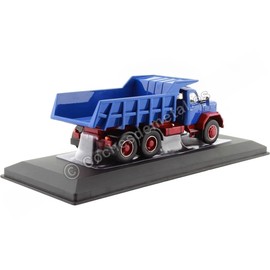 ixo models Magirus Jupiter 6X6 Dump Truck Blue Red Model Car 1:43