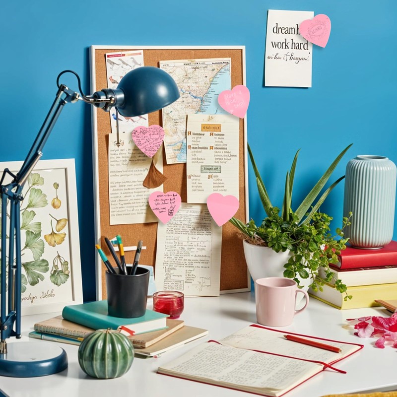 150 Sheets Waterproof Heart Sticky Notes 2.8'' Heart Shaped Transparent