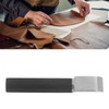 Leather Cutting Knife Stainless Steel Incisive Blade Wooden Handle Glossy
