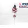 Aluminum Grave Marker Firefighter, Cemetery Memorial Flag Holder, Fireman Plaque,