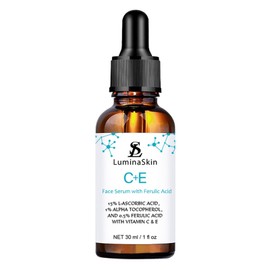 LuminaSkin Vitamin C Face Serum Vitamin CE Serum with Ferulic Acid for Women Vitamin E and Ferulic Serum Skin Care - Vitamin C Serum for Face - Dark Spot Corrector, Anti Aging Face Care 1 Oz