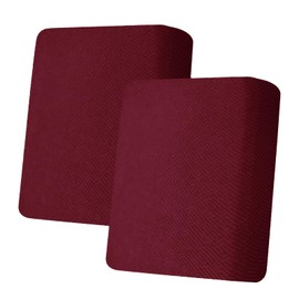 ZNSAYOTX Stretch Individual Cushion Covers Sofa Loveseat Cushion Couch Seat Covers Slipcovers Soft Replacement Unique Pattern Furniture Protector with Elastic Bottom (Wine Red, 2 Pc Cushion Cover)
