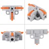 50pcs Compact Wire Conductor Connector, T-Shape Lever Nut Wire Connector,