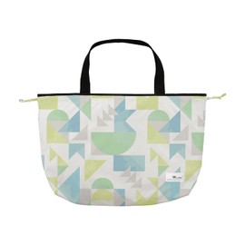 Wpc. RBC-136-202 Packable Rain Bag Cover, Building Blocks, Green, Women's Bag, Rain Cover, Large, Eco Bag, Shopping Bag, Tote, Compact, Storage, Shoulder Bag, Travel, Commute, School, Stylish, Cute