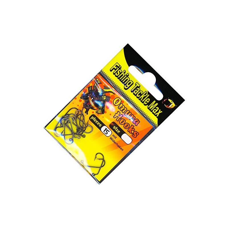 FTM Omura Jig Hooks, 15 Jig Hooks, Size: 8
