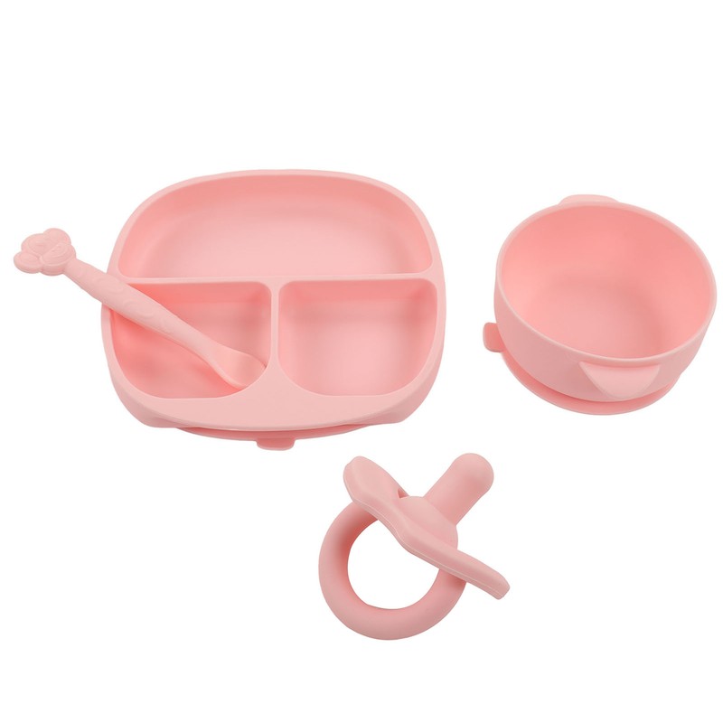 Baby Feeding Set Baby Silicone Anti Fall Portable Feeding Eating