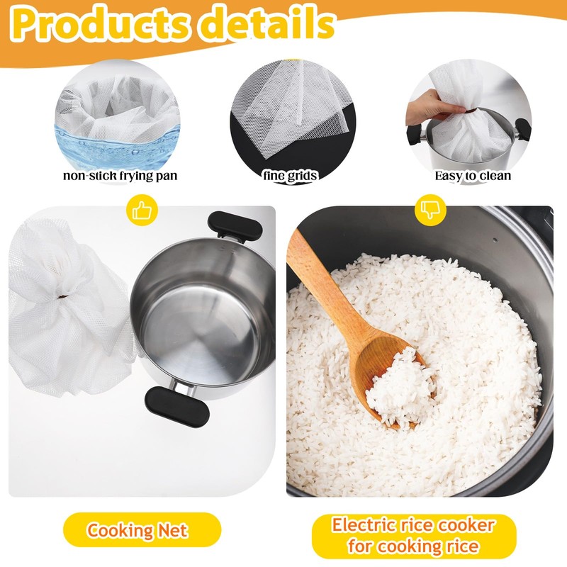 Rice Net 47" X 39" Sushi Rice Cooking Net, Nylon