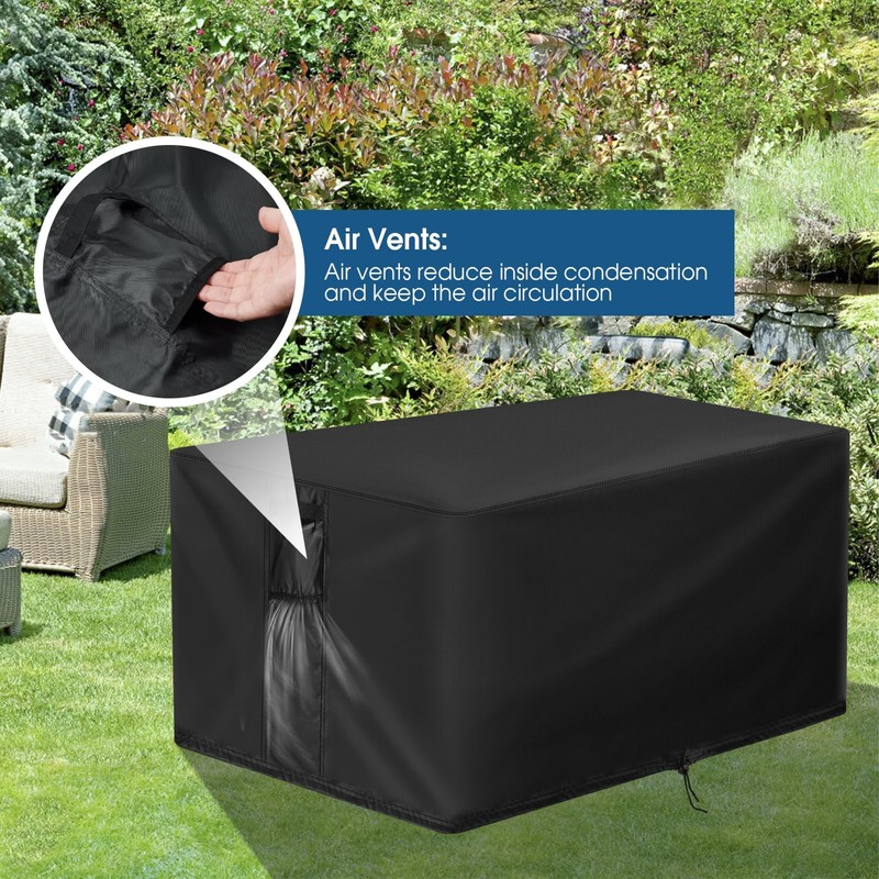 Outdoor Fire Pit Cover Rectangular Waterproof-32x24x20in