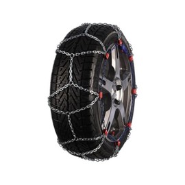 Snow Winter Tire Security Chain Winter Traction Device for Wheels - 1 Pair for Front Wheels (18 Inch)