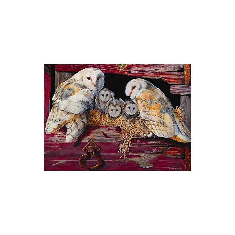 Cobble Hill Barn Owls 1000 Piece Jigsaw Puzzle