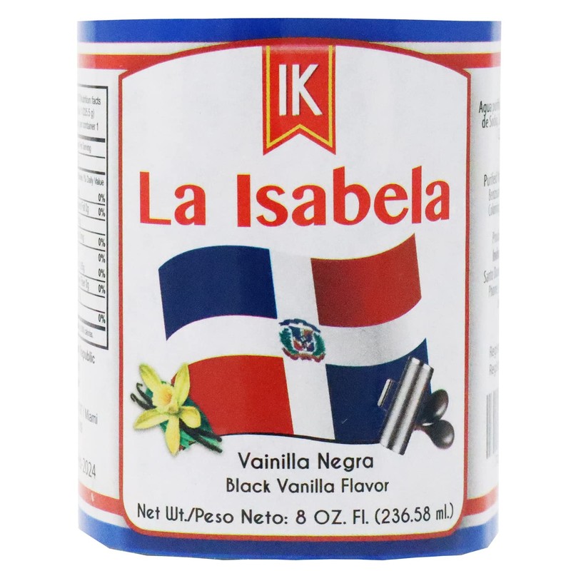 Black Vanilla Extract from Dominican Republic 8 Oz