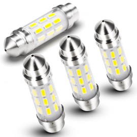 4PCS RV Refrigerator Fridge Light Bulb 41mm, DC12V Replacement LED Festoon Bulb For RV Refrigerator Roof, 214-2 Trailer Camper Motorhome RV Interior Bulb Car Reading Dome Map Trunk Light Bright 300lm