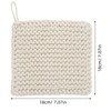 Zerodeko 1pc Woven Cotton Mat Pot Holder Cushion Coaster Insulation