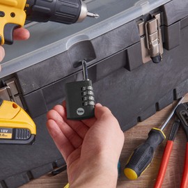 Yale YE3CB/38/131/1/CO YE3C Combination Safety Padlock YE3CB/38/131/CO, Red, 38mm