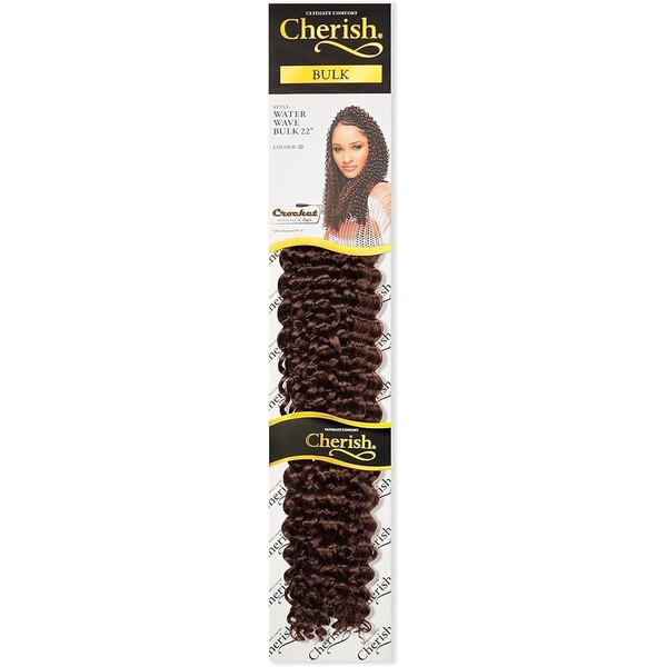 Cherish Water Wave Bulk 22" COLOUR OT30 Crochet Braid Curly