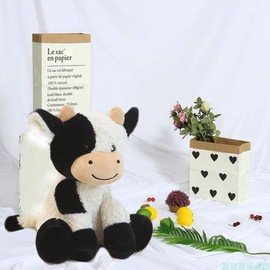 CHELEI2019 9" Cow Stuffed Animals Soft Cuddly Cow Plush Stuffed Animal Toy for Kids