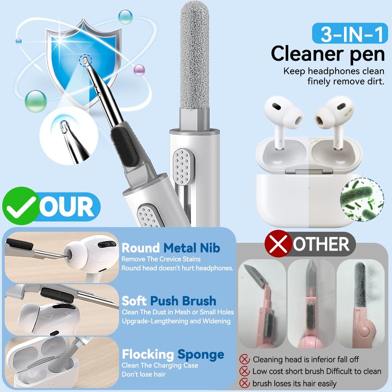 4-Pair Replacement Ear Tips for AirPods Pro 2nd/1st Generation,with Noise