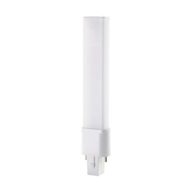 Satco S18400, 2700K, 450 Lumens, G23 Base, 50000 Hours, 360 Deg. Beam Angle, 120-277 Volt, Type B, Ballast Bypass, 4.5 Watt LED PL 2-Pin Bulb