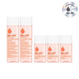 Bio-Oil (현대홈쇼핑)바이오오일스킨케어 오일 60ml 3개+125ml 2개 (Hyundai Home Shopping) Bio Oil Skin Care Oil 60ml 3 pcs + 125ml 2 pcs