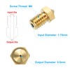 uxcell 3D Nozzles Kit, 30pcs 3D Printer Brass Nozzles 0.5mm,