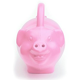 Pig Watering Can, Pink, 1.75 Gallons