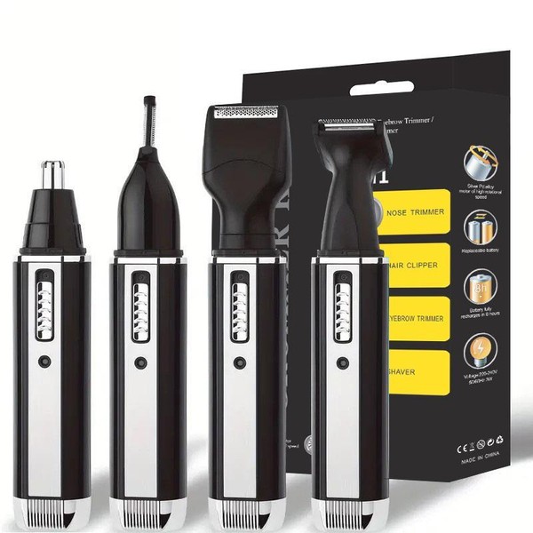 4 in 1 Grooming Kit, 1 Box USB Rechargeable Shaver