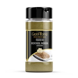 GranAroma Ground Fennel Seeds, Light Anise Flavor, Cooking & Baking (3 Ounce)
