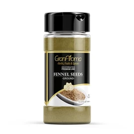 GranAroma Ground Fennel Seeds, Light Anise Flavor, Cooking & Baking (3 Ounce)