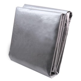 16MIL Heavy Duty Waterproof Tarps - Silver Black 12X20FT | Industrial Grade Tear & UV Resistant | Hurricane-Proof Cover for Truck, Construction, Farm