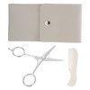 Bluezoo Beard Mustache Scissors Combs Professional Men Hair Grooming Kit