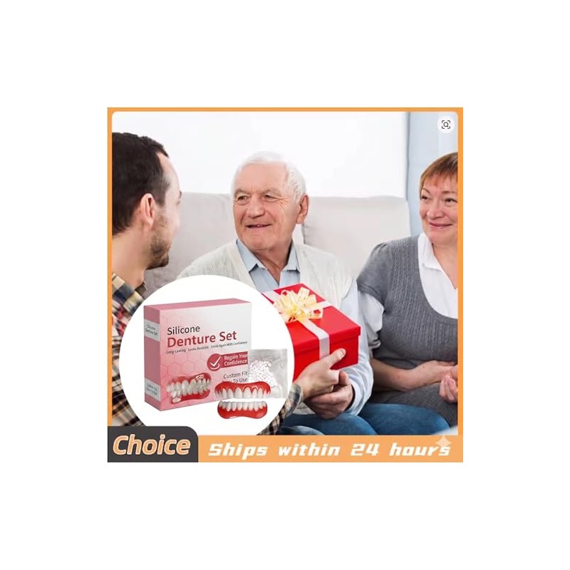 Oralhoe Kit de Rebase de Silicona para Prótesis Dentales, Suave