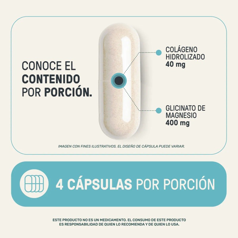 Glicinato De Magnesio Life 360 360 Cpsulas 655 Mg Porcin