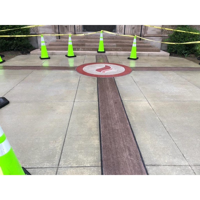 Medium Wood Grain Concrete Stamping Roller And Masonry Forms Tool