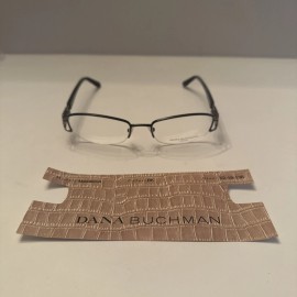 Dana Buchman New-Dana Buchman Designer Madalena Eyeglasses Black 50-18-133 Eyeglasses Frame