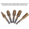 Set of 5 Carbide Cutters, Grinding Bits, Rotary Files, Carbide