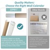 JJPRO Dry Erase Wall Calendar - 38x26 Inches Blank Undated