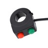 12V Horn Head Light Black On Off Button Handlebar Switch