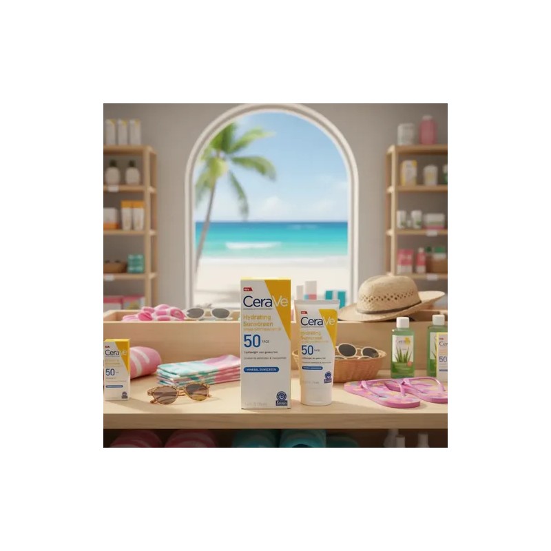 Cerave Hydrating Mineral Sunscreen Spf 50 Face 75ml