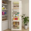 Mefirt White 12 Inch Wide Narrow Over The Door Pantry