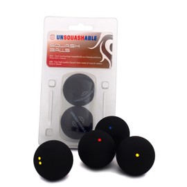 Unsquashable Squash Ball Blue Red Yellow Double Yellow 1x 3x 6x Squash, yellow